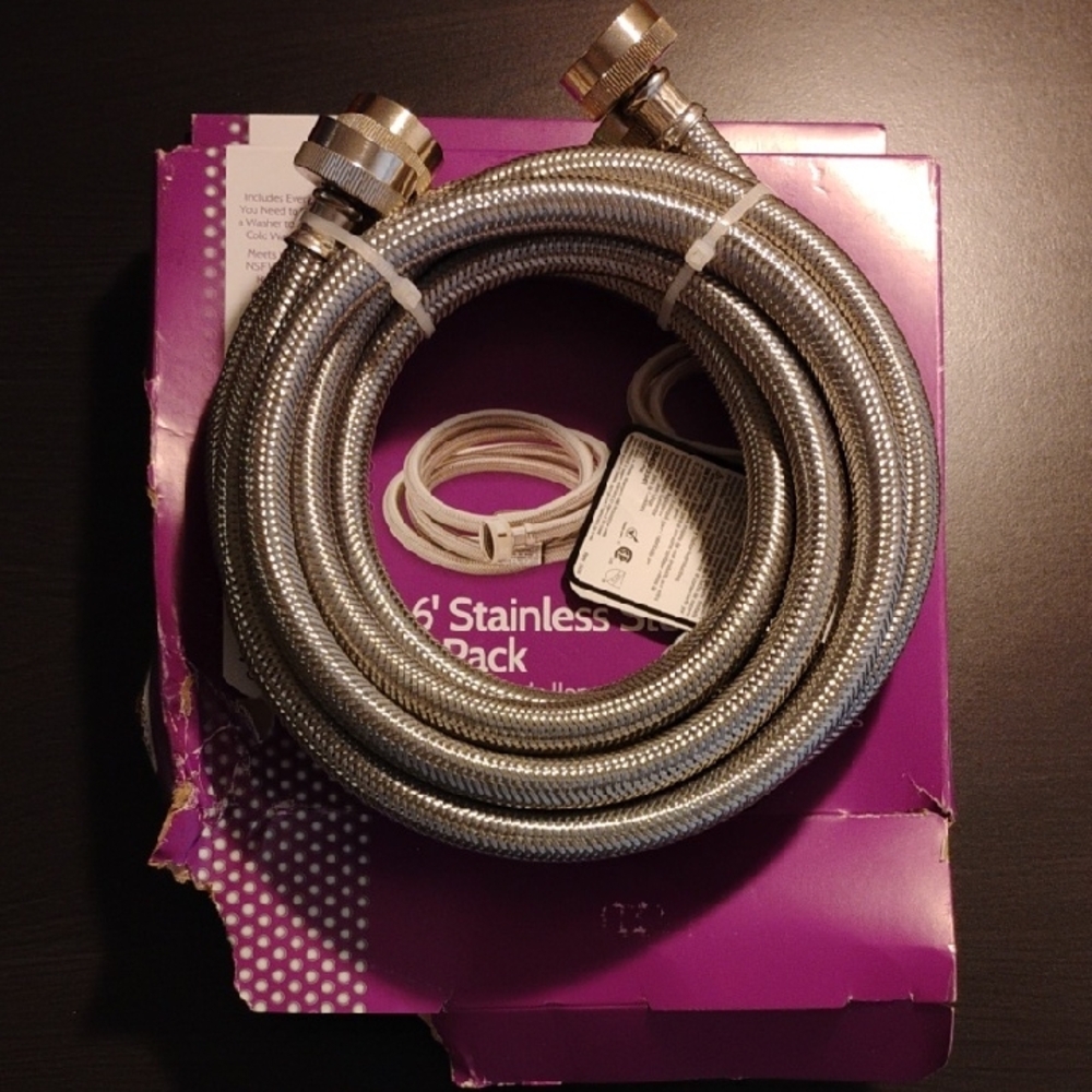 6' Stainless Steel Fill Hose 2 Pack
